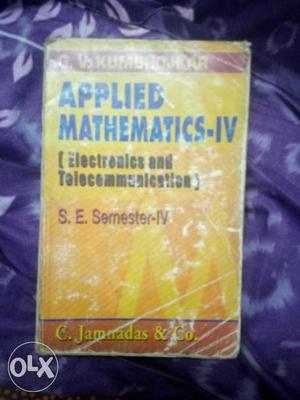 Applied mathematics IV kumbhojkar in good quality