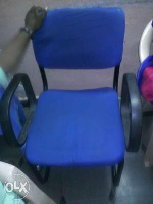 Blue And Black Armchair