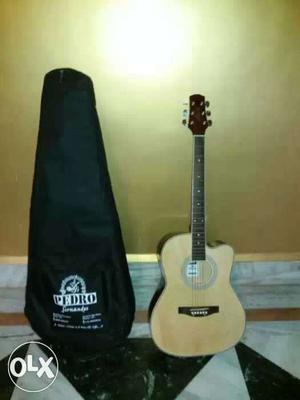 Brown Pedro Cutaway Acoustic Guitar With Case