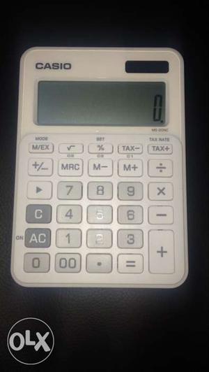 Casio white calculator just 5 days old, bought