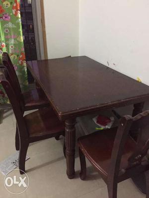 Dining Table + 3 Chairs