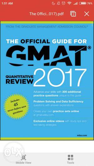 GMAT Official Guide  PDF