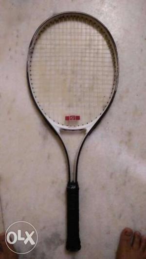 Grey And Black Badminton Racket