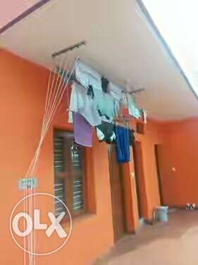 Hangers for clothes drying.