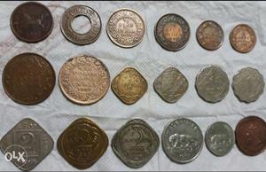 Original British period coins for sale - 17 coins + 1 Horse
