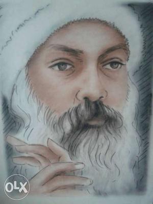 Osho..charcoal on paper