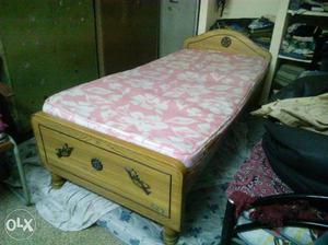 Pink And White Floral Printed Bed Mattress
