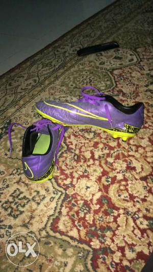 Purple Nike Soccer Cleats