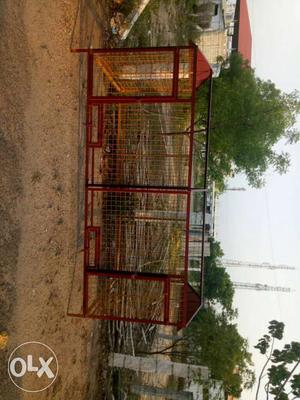 Red Dog Cage