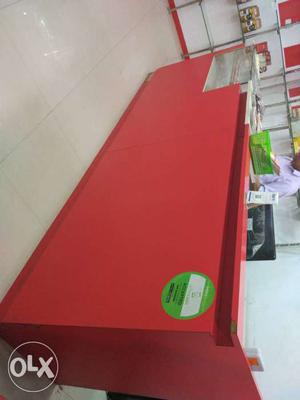 Red Wooden counter for shop