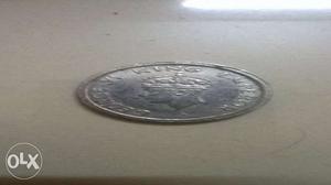 Round Silver George King Coin