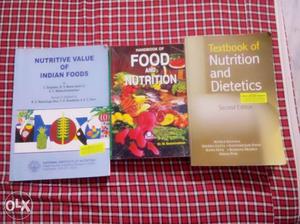 Set of 3 food and nutrition books