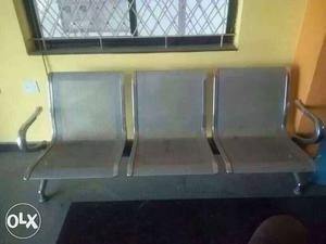 Stainless Steel Three Seater Bench