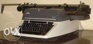 White And Black Typewriter