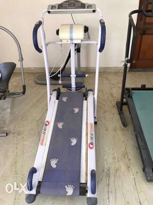 White And Blue Treadmill
