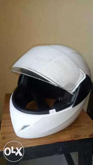 White Full Face Helmet