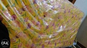 Yellow,pink And Green Floral BED MATTRESS
