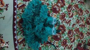A green in colour step frock sale in chandigarh