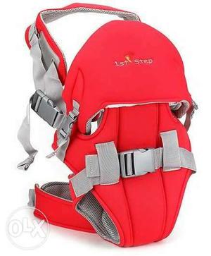 Baby's Gray And Red 1st Step Carrier