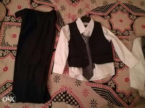 Black Suit Vest, Black Pants for 2-3yr old kids