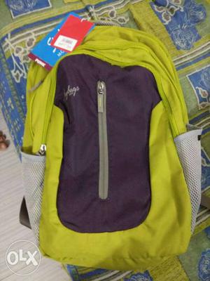 Brand New Yellow And Purple Backpack Skybags for Urgent Sell