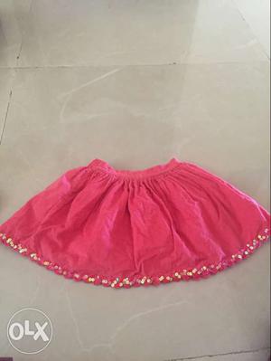 For 3-5 yrs - Pink Mini Skirt