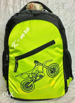 Green And Black K-Max Backpack
