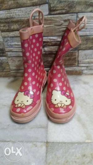 Hello kitty boot for girl no.13 (1) age 7 or 8