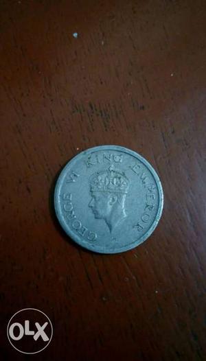 King George Emperor British Indian Coin
