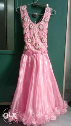 One time used partywear dress suitable for 6 to 9