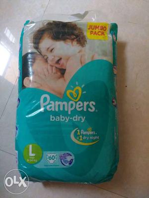 Pamper jumbo pack diapers L size