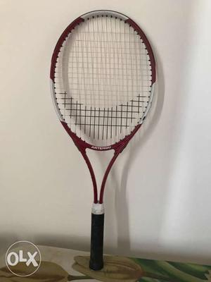 Red And White Tennis Racket