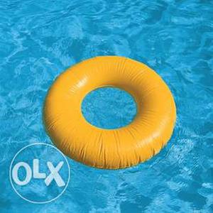 Swimming floating yellow tube