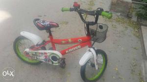 Toddler's Red And Black Bike