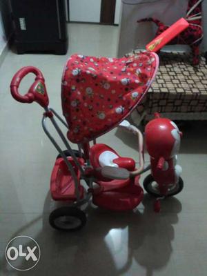 Toddler's Red And White Trike