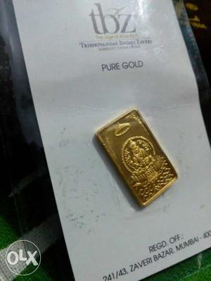 Want to sell this 24 carat gold bar bought from