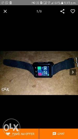 Black And Blue Smart Watch