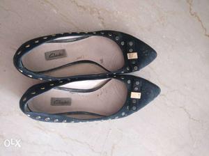 Black Felt/Velvet shoes, size 39