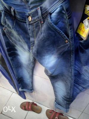 Blue Acid Washed Jeans
