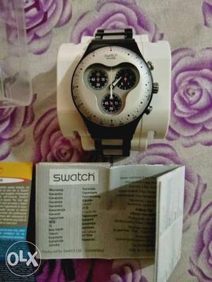 Brand new original swatch swiss irony chronograph