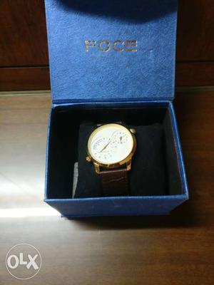 FOCE Dual dial watch for sale with two year
