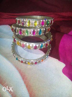 Four Silver Bracelets