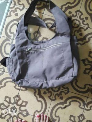 Grey hand bag