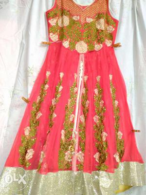 New designer dress with churidar and duppatta
