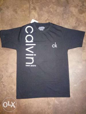 Offer Black Calvin Klein Crew Neck Shirt