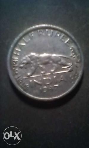 Round Half Rupee Coin