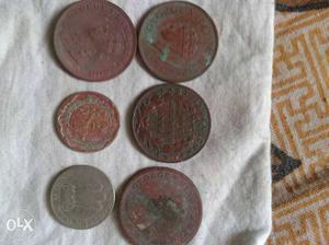 Six Round Commemorative Coins