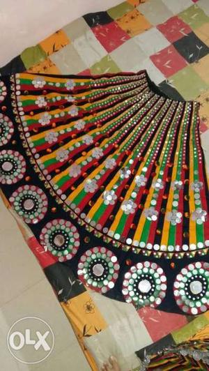 Traditional multicolor choli with hand made work