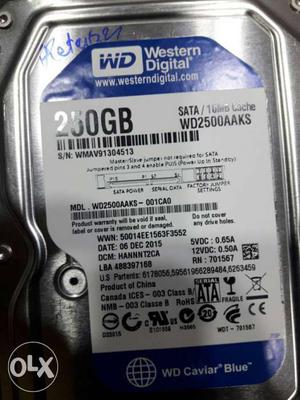 250 gb sata harddisk 1 years warranty
