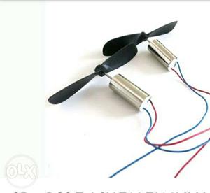 2pcs of dc motor with propeller